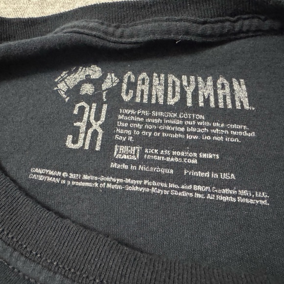 Fright Rags Men’s Candyman Officially Licensed Graphic Tee Size 3X - Picture 3 of 4